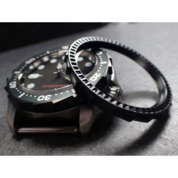 THE-S.LONG.SHARK.ONE  MK.II MATE BLACK CUSTOM BEZEL F.SEIKO SKX007 7S26-020O DX.S-7-BB