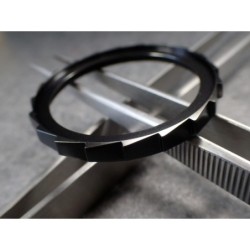 THE-S.LONG.SHARK.ONE  MK.II MATE BLACK CUSTOM BEZEL F.SEIKO SKX007 7S26-020O DX.S-7-BB