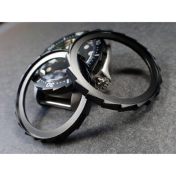 THE-S.LONG.SHARK.ONE  MK.II MATE BLACK CUSTOM BEZEL F.SEIKO SKX007 7S26-020O DX.S-7-BB