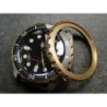 THE-ULTRA-DEEP-ONE GOLD CUSTOM BEZEL F.SEIKO SKX007 7S26-020O DX-25-G