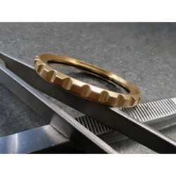 THE-ULTRA-DEEP-ONE GOLD CUSTOM BEZEL F.SEIKO SKX007 7S26-020O DX-25-G