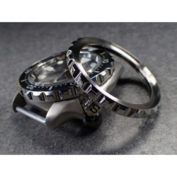 THE-ULTRA-DEEP-ONE POLISHED CUSTOM BEZEL F.SEIKO SKX007 7S26-020O DX-25-P