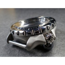 THE-ULTRA-DEEP-ONE POLISHED CUSTOM BEZEL F.SEIKO SKX007 7S26-020O DX-25-P