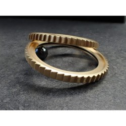 THE-SHARK-ONE GOLD CUSTOM BEZEL F.SEIKO SKX007 7S26-020O DX-01-G