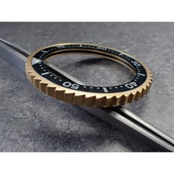 THE-SHARK-ONE GOLD CUSTOM BEZEL F.SEIKO SKX007 7S26-020O DX-01-G