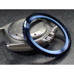 THE-SHARK-ONE BLUE CUSTOM BEZEL F.SEIKO SKX007 7S26-0200 DX-01-MB