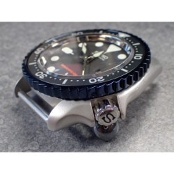 THE-SHARK-ONE BLUE CUSTOM BEZEL F.SEIKO SKX007 7S26-0200 DX-01-MB
