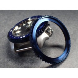 THE-SHARK-ONE BLUE CUSTOM BEZEL F.SEIKO SKX007 7S26-0200 DX-01-MB