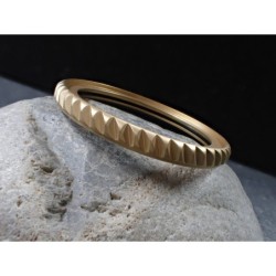 THE-TESLA-ONE MATT GOLD CUSTOM BEZEL F.SEIKO SKX007 7S26-0200 DX-26-G