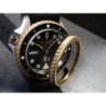 THE-TESLA-ONE MATT GOLD CUSTOM BEZEL F.SEIKO SKX007 7S26-0200 DX-26-G