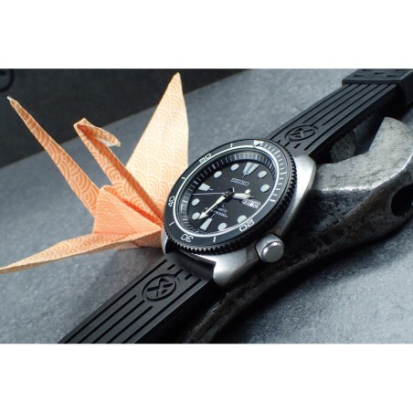 THE . SUPER . COIN . ONE - BLACK MAT - SEIKO SRP NEW TURTLE MOD BEZEL NTD-04-BB