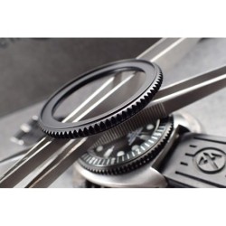 THE . SUPER . COIN . ONE - BLACK MAT - SEIKO SRP NEW TURTLE MOD BEZEL NTD-04-BB