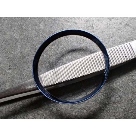 MARINE BLUE POLISHED CUSTOM CHAPTER RING FOR SKX007 7S26-0020 R-01-MB