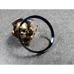 MARINE BLUE POLISHED CUSTOM CHAPTER RING FOR SKX007 7S26-0020 R-01-MB