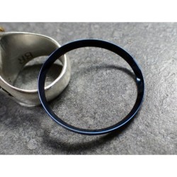 MARINE BLUE POLISHED CUSTOM CHAPTER RING FOR SKX007 7S26-0020 R-01-MB