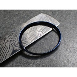 MARINE BLUE POLISHED CUSTOM CHAPTER RING FOR SKX007 7S26-0020 R-01-MB