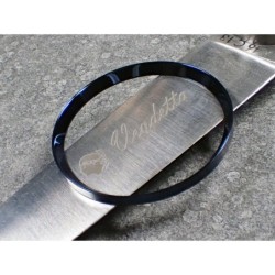 MARINE BLUE POLISHED CUSTOM CHAPTER RING FOR SKX007 7S26-0020 R-01-MB