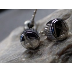 THE- OSC POLISHED CUSTOM CROWN F.SEIKO SKX007 7S26-0200 CR-02-SS