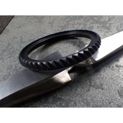 THE-TESLA-ONE MATT BLACK CUSTOM BEZEL F.SEIKO SKX007 7S26-0200 DX-26-BB