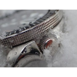 THE-ATLAS-ONE POLISHED CUSTOM BEZEL F.SEIKO SKX007 7S26-020O DX-04-P