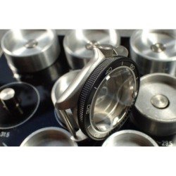 THE-ATLAS-ONE SATINE BLACK CUSTOM BEZEL F.SEIKO SKX007 7S26-020O DX-04-BB