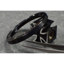 THE-ATLAS-ONE BLACK MIRROR CUSTOM BEZEL F.SEIKO SKX007 7S26-020O DX-04-BM