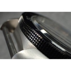 THE-ATLAS-ONE BLACK MIRROR CUSTOM BEZEL F.SEIKO SKX007 7S26-020O DX-04-BM