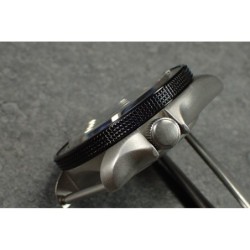 THE-ATLAS-ONE BLACK MIRROR CUSTOM BEZEL F.SEIKO SKX007 7S26-020O DX-04-BM