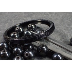 THE-ATLAS-ONE BLACK MIRROR CUSTOM BEZEL F.SEIKO SKX007 7S26-020O DX-04-BM