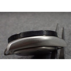 THE-ATLAS-ONE BLACK MIRROR CUSTOM BEZEL F.SEIKO SKX007 7S26-020O DX-04-BM