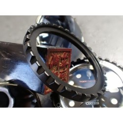 THE-DRACULA-ONE SATIN BLACK CUSTOM BEZEL F.SEIKO SKX007 7S26-020O DX-28-B