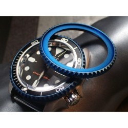 THE-DEEP-SEA-ONE SATIN MARINE BLUE BEZEL F.SEIKO SKX007 7S26-020O DX-14-MBB