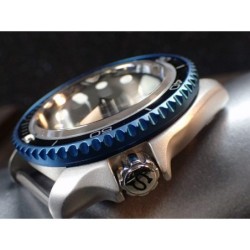 THE-DEEP-SEA-ONE SATIN MARINE BLUE BEZEL F.SEIKO SKX007 7S26-020O DX-14-MBB