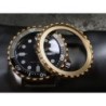 THE-DRACULA-ONE SATIN GOLD CUSTOM BEZEL F.SEIKO SKX007 7S26-020O DX-28-G