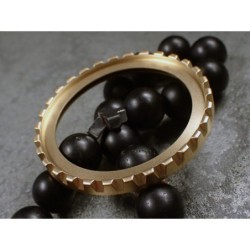 THE-DRACULA-ONE SATIN GOLD CUSTOM BEZEL F.SEIKO SKX007 7S26-020O DX-28-G