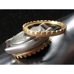 THE-DRACULA-ONE SATIN GOLD CUSTOM BEZEL F.SEIKO SKX007 7S26-020O DX-28-G