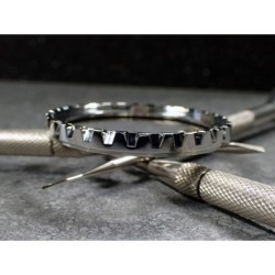 THE-DRACULA-ONE POLISHED CUSTOM BEZEL F.SEIKO SKX007 7S26-020O DX-28-P