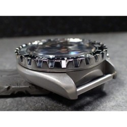 THE-DRACULA-ONE POLISHED CUSTOM BEZEL F.SEIKO SKX007 7S26-020O DX-28-P