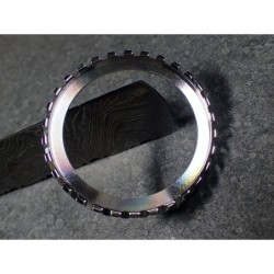 THE-DRACULA-ONE POLISHED CUSTOM BEZEL F.SEIKO SKX007 7S26-020O DX-28-P