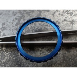 THE-ULTRA-DEEP-ONE SATIN BLUE CUSTOM BEZEL F.SEIKO SKX007 7S26-020O DX-25-MB