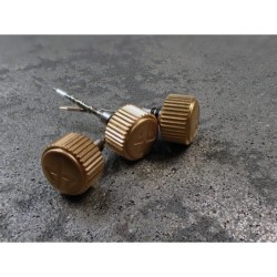 THE- OSC SATIN GOLD CUSTOM CROWN F.SEIKO SKX007 7S26-0200 CR-02-G