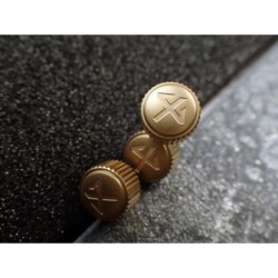 THE- OSC SATIN GOLD CUSTOM CROWN F.SEIKO SKX007 7S26-0200 CR-02-G