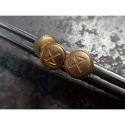 THE- OSC SATIN GOLD CUSTOM CROWN F.SEIKO SKX007 7S26-0200 CR-02-G