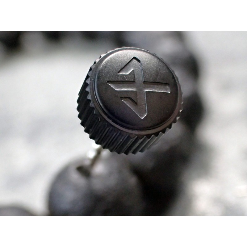 THE- OSC SATIN BLACK CUSTOM CROWN F.SEIKO SKX007 7S26-0200 CR-02-BB