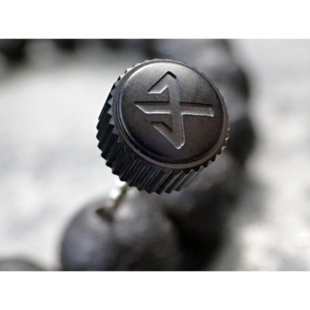 THE- OSC SATIN BLACK CUSTOM CROWN F.SEIKO SKX007 7S26-0200 CR-02-BB