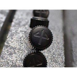 THE- OSC SATIN BLACK CUSTOM CROWN F.SEIKO SKX007 7S26-0200 CR-02-BB