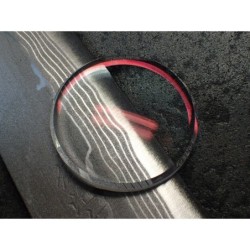 THE . RED . OCTOBER . ONE - RED AR-DOUBLE DOMED 5mm SWISS SAPPHIRE FOR SEIKO SKX007 7S26-020,028..S-5-DD-RR