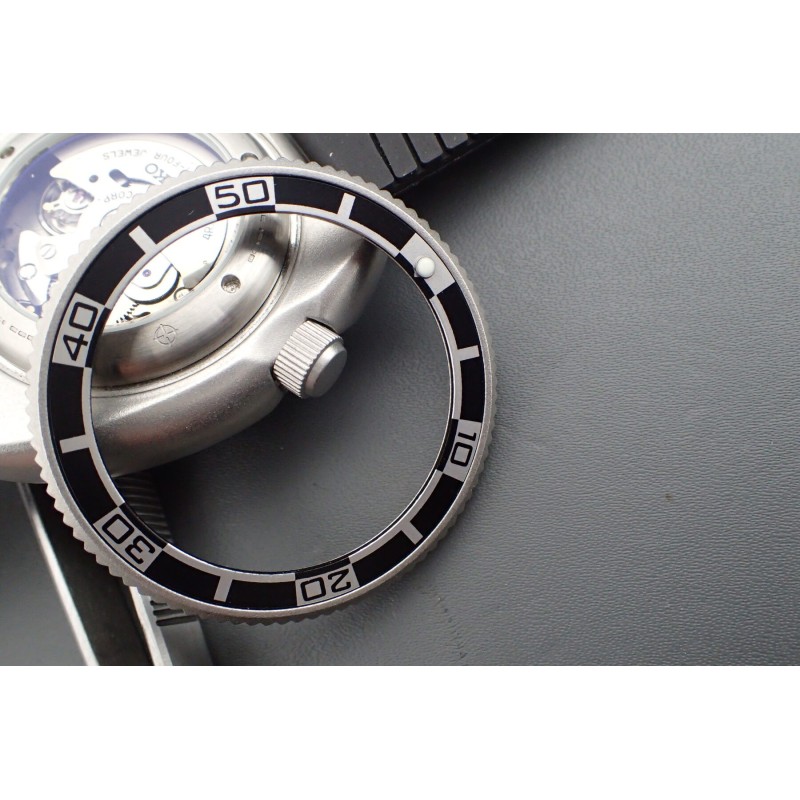 THE .DODGER.ONE - BLACK - ALUMINIUM BEZEL INSERT FOR SEIKO NEW