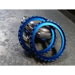 THE-DRACULA-ONE SATIN BLUE CUSTOM BEZEL F.SEIKO SKX007 7S26-020O DX-28-MBB