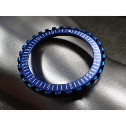 THE-DRACULA-ONE SATIN BLUE CUSTOM BEZEL F.SEIKO SKX007 7S26-020O DX-28-MBB